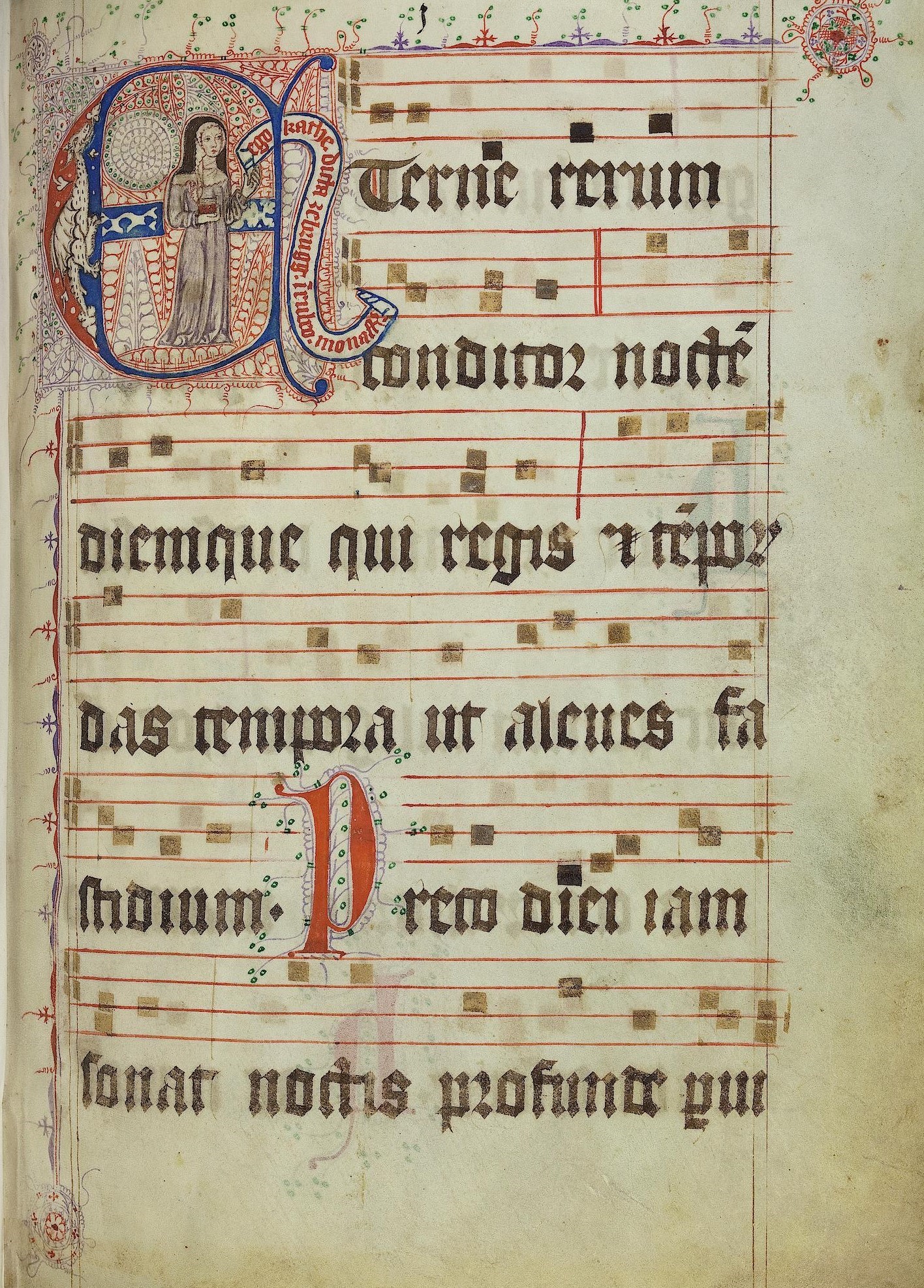 Hymnar, Cod. Sal. IX,66, entstanden im Zisterzienserinnenkloster Rothenmünster 1366.